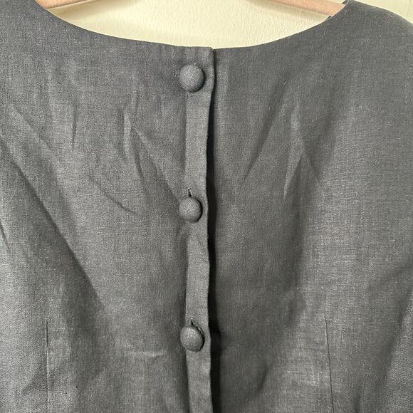 Sz 14 Vtg Positive Attitude Linen Blend Embroidered Floral Top Cottagecore Boho - Picture 5 of 6